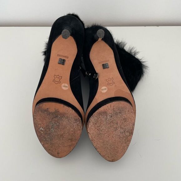 BCBGMAXAZRIA Black Suede Booties - Picture 6 of 8